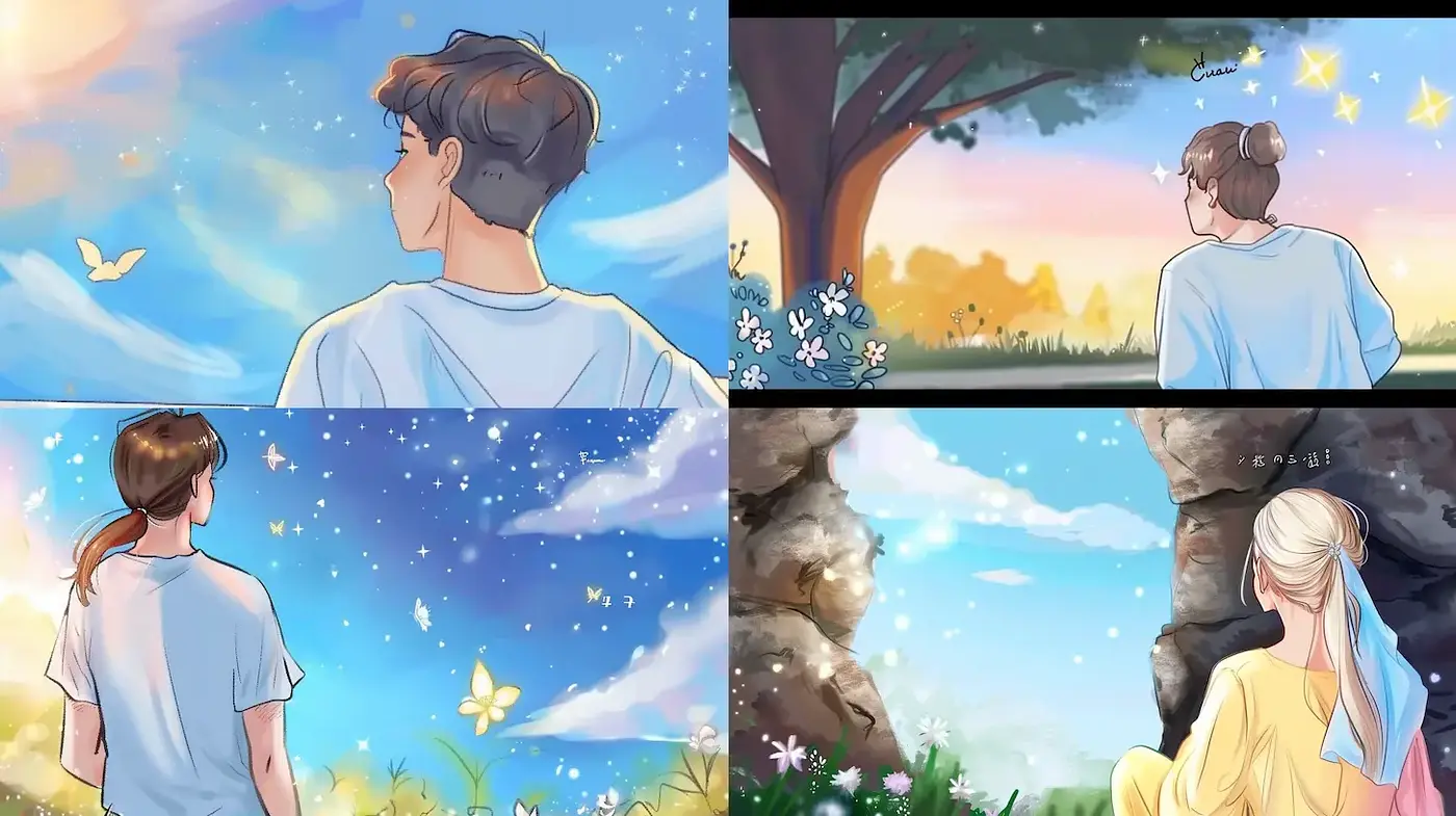 Dreamy and Whimsical Imagery with Nature Elements - Midjourney sref style