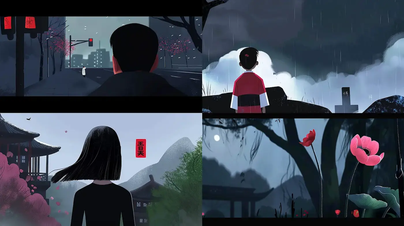Evocative Modern Illustrations with Cultural Resonance - Midjourney sref style