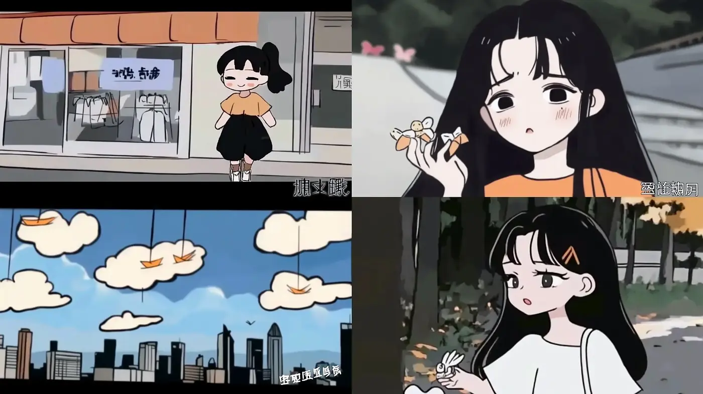 Monochrome Whimsy with Anime Essence and Dramatic Contrast - Midjourney sref style