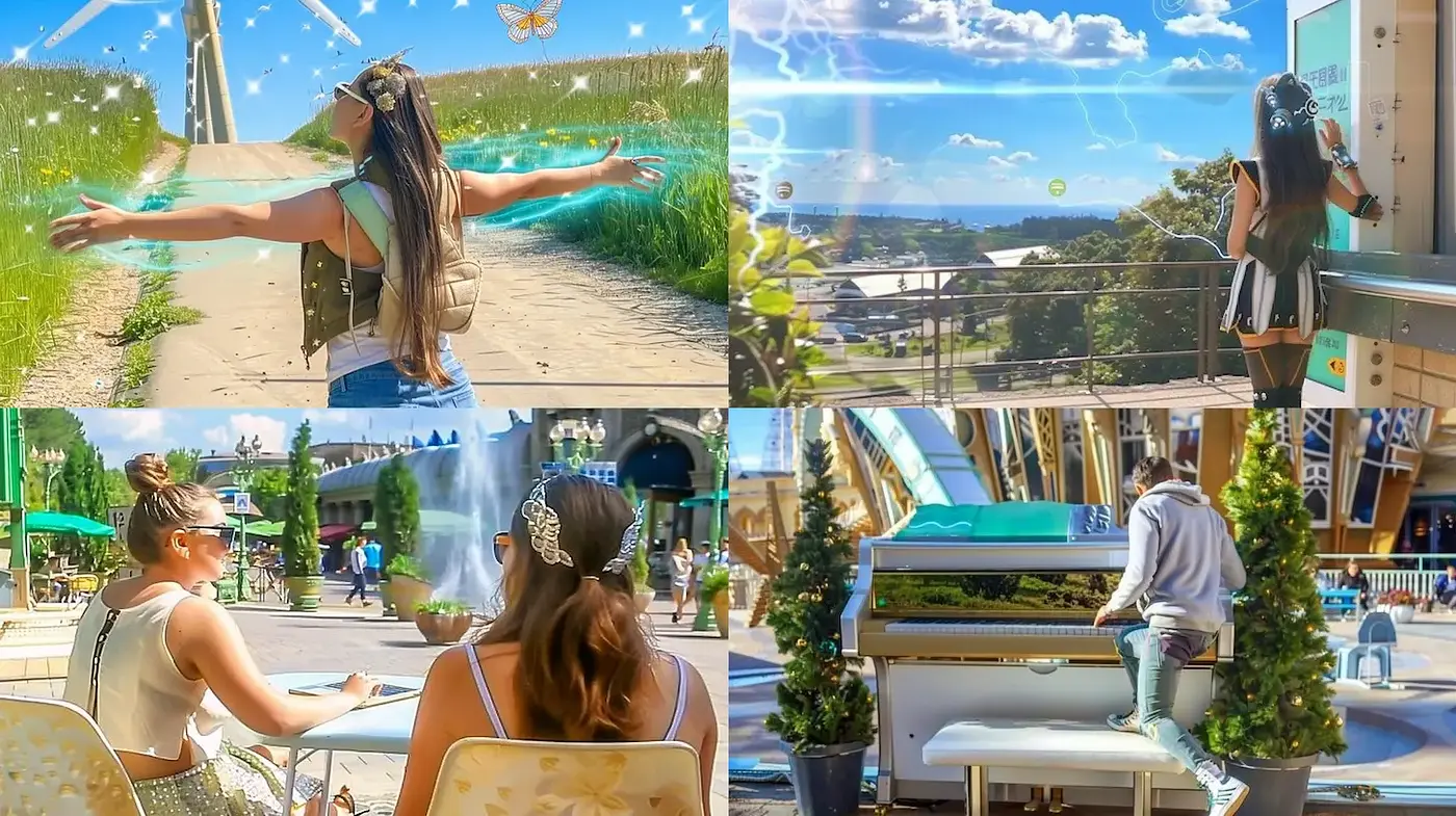 Vibrant, ethereal aesthetic with whimsical charm - Midjourney sref style