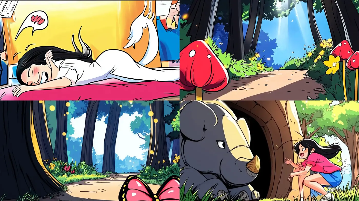 Vibrant Storybook Illustration Collection - Midjourney sref style