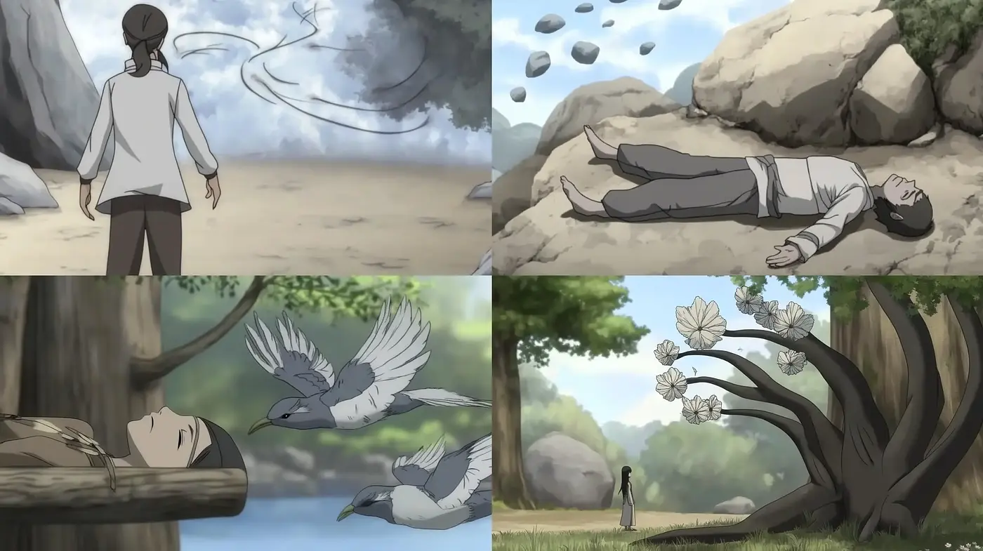 Serenely Stylized Anime Panorama - Midjourney sref style