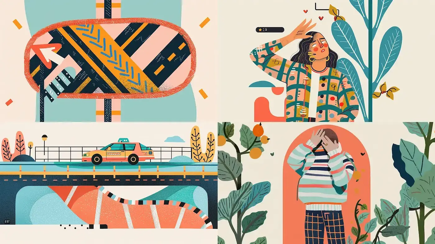 Whimsical and Playful Illustrative Style with a Modern Touch - Midjourney sref style