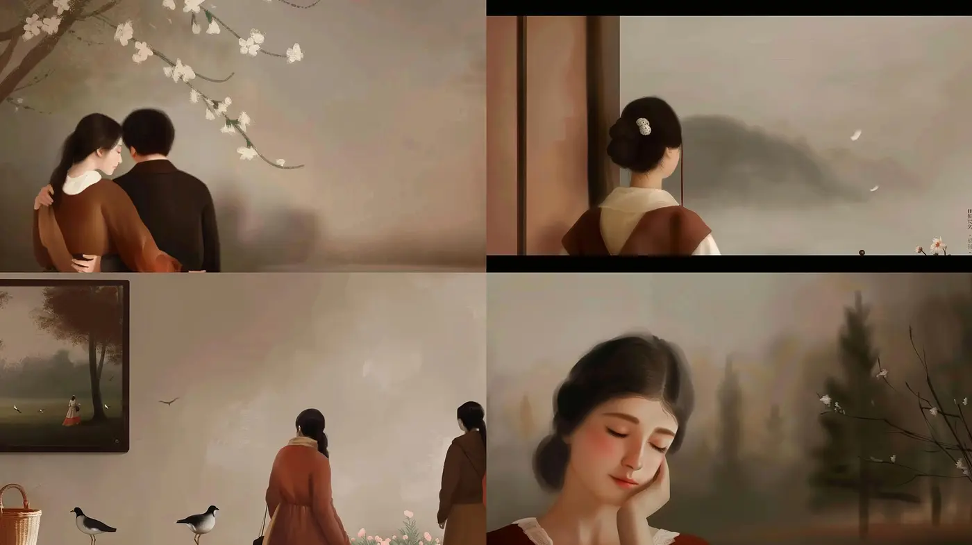Serene Elegance: A Harmonious Blend of Soft Textures and Earthy Tones - Midjourney sref style