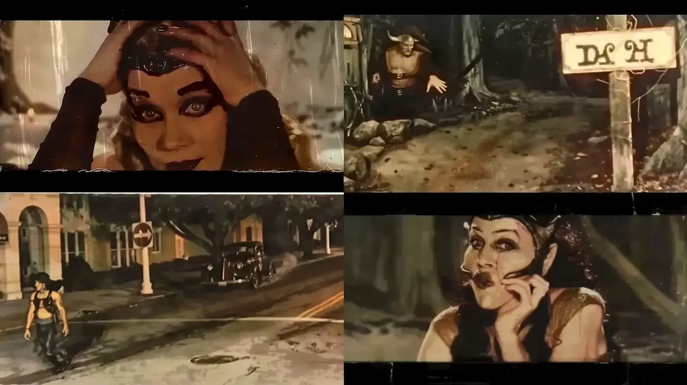 A Mysterious, Retro-Influenced Visual Style with Supernatural Undertones - Midjourney sref style