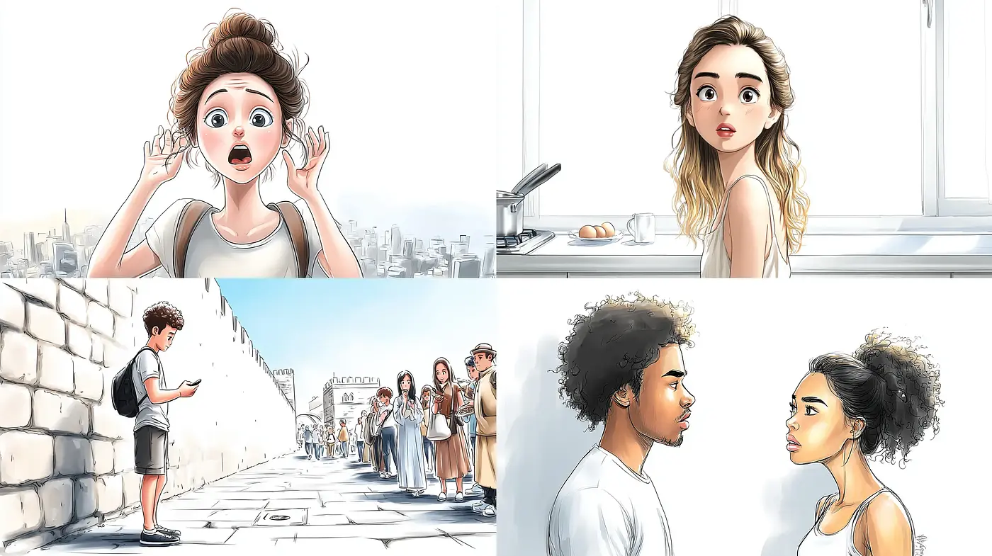 Whimsical yet emotive storytelling through digital illustration - Midjourney sref style
