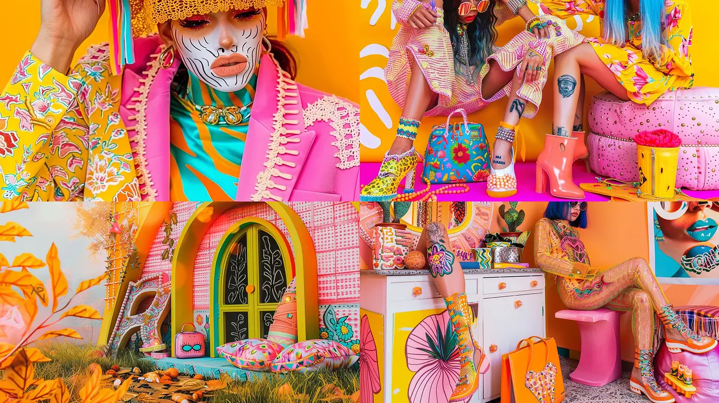 Eclectic Pop Surrealism with a Psychedelic Twist - Midjourney sref style