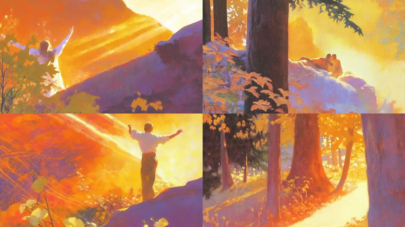Luminous Dusk: A Homage to Transient Wilderness Light - Midjourney sref style