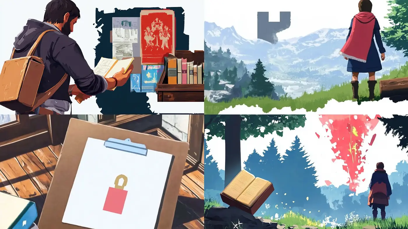 Consistently Stylized Pastoral Scenes with a Modern Graphic Novel Aesthetic - Midjourney sref style