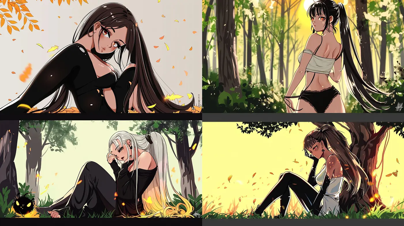 Autumn Harmony in Anime: A Fusion of Warm Tones and Serene Moods - Midjourney sref style