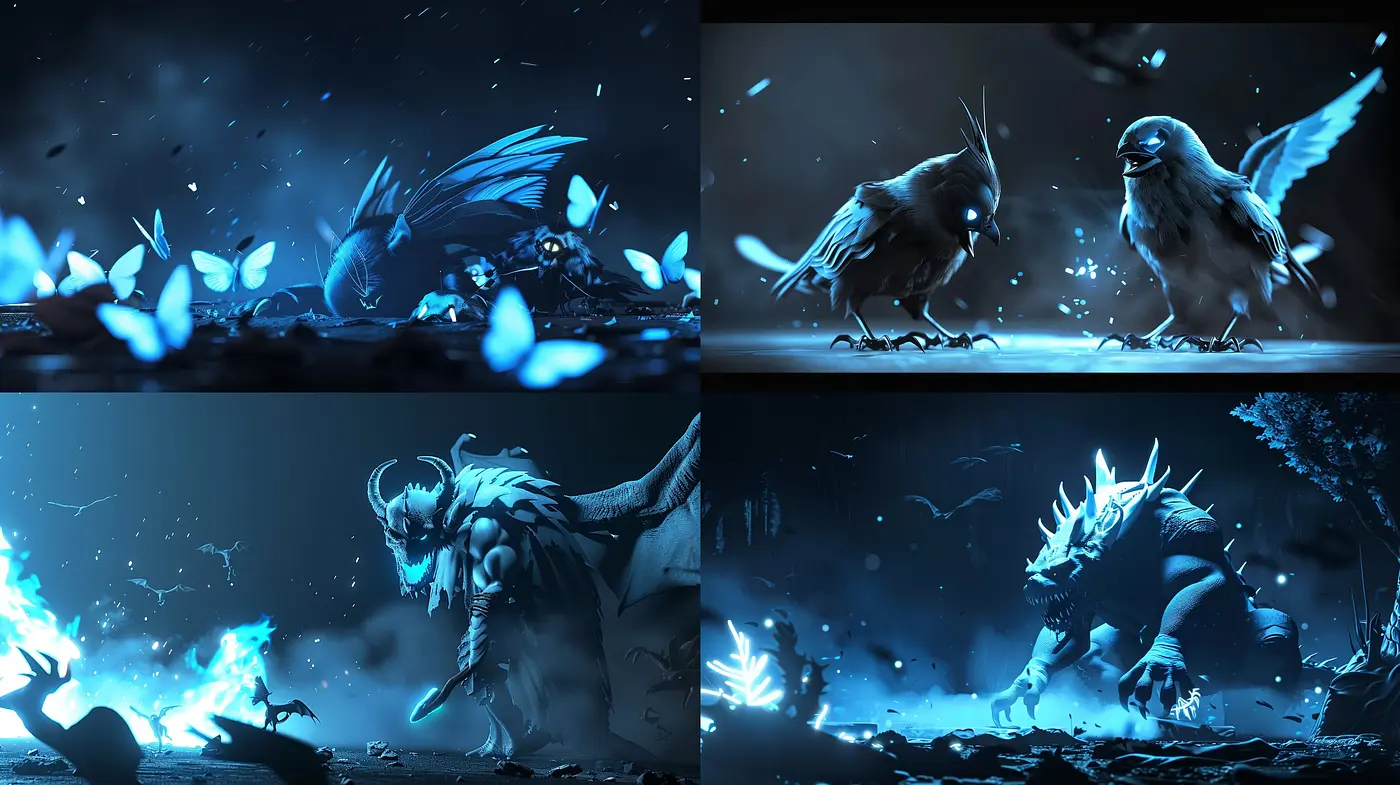 Ethereal Twilight: A Study in Monochromatic Fantasy - Midjourney sref style