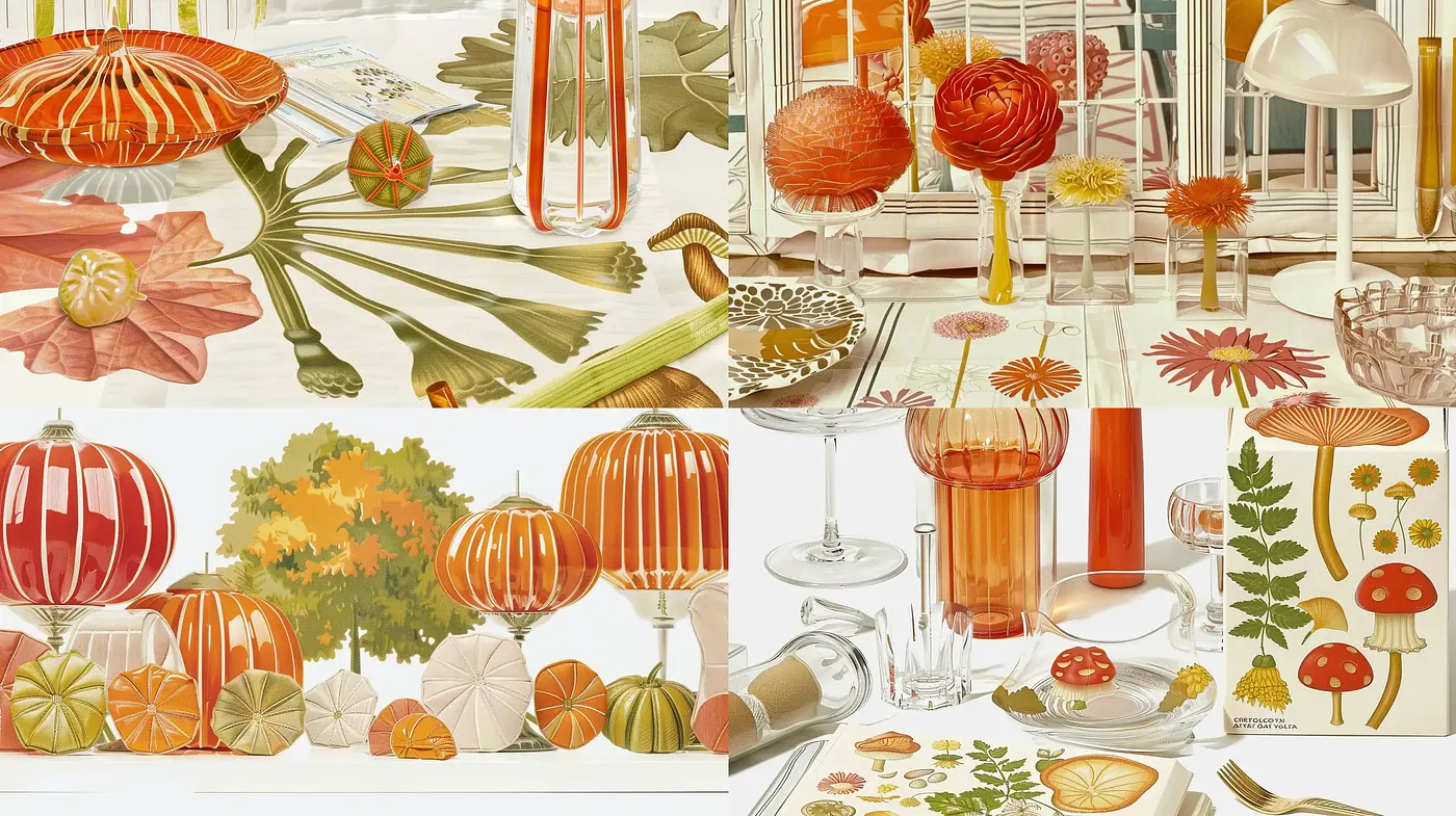 Autumn Harvest in Watercolor Hues - Midjourney sref style
