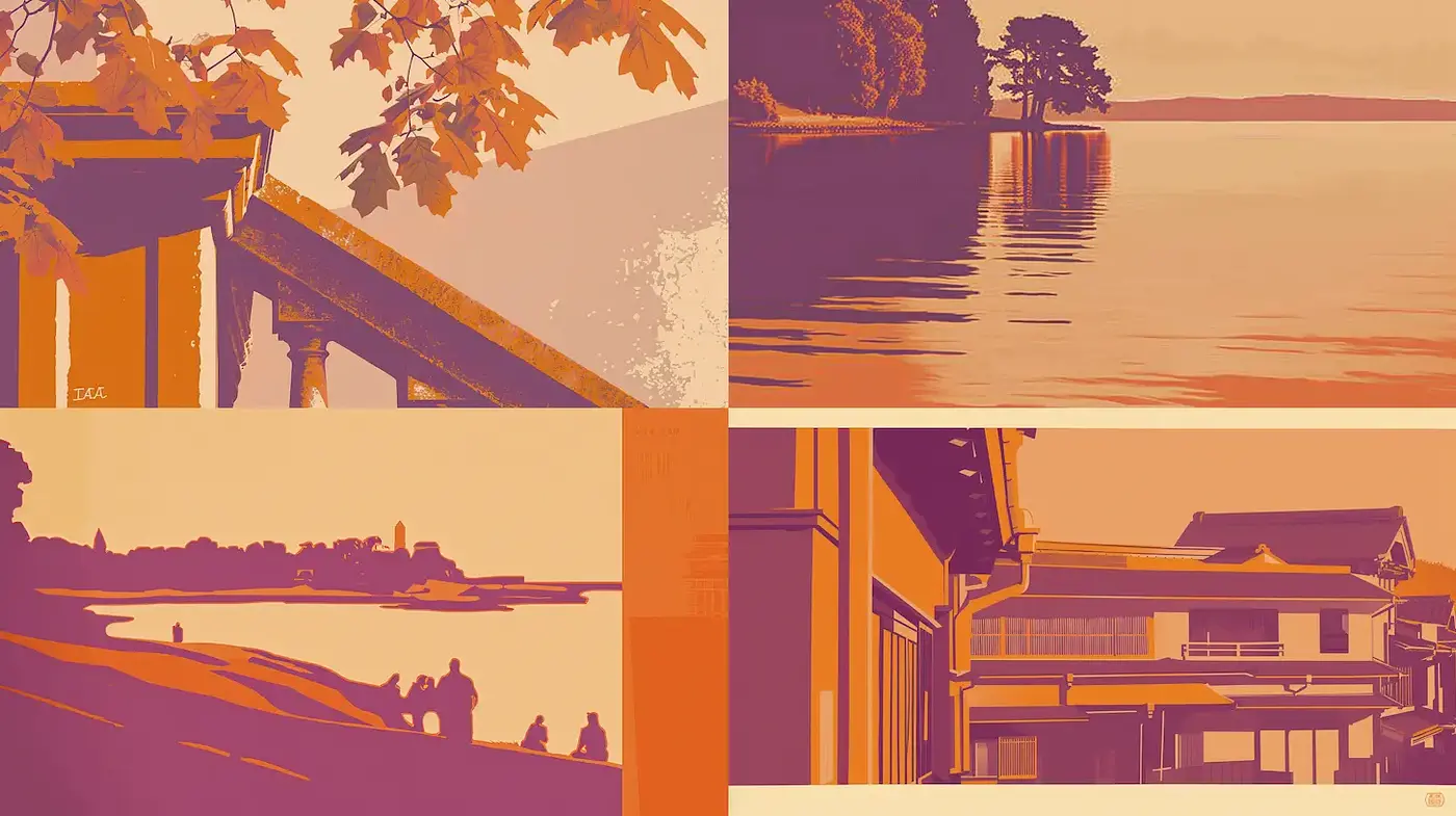 Harmonious Blend of Contemporary Minimalism with a Touch of Vintage Aesthetic - Midjourney sref style