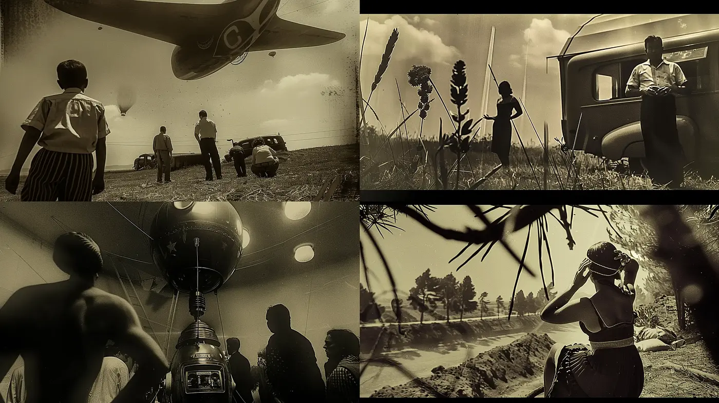 Monochrome Memories: A Sepia-Toned Journey Through Time - Midjourney sref style
