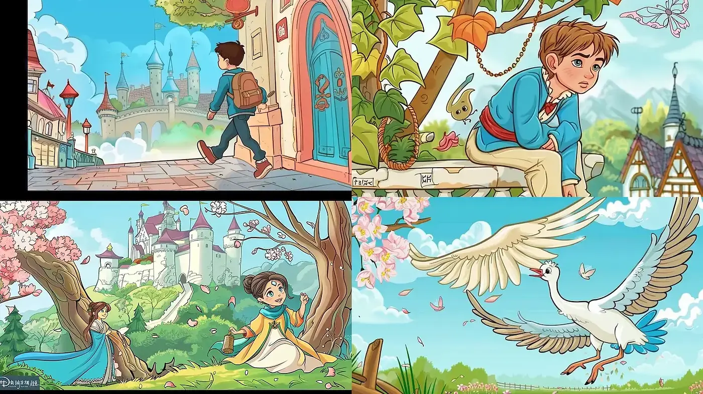 Enchanted Storybook Escapades: A Timeless Illustrative Narrative - Midjourney sref style