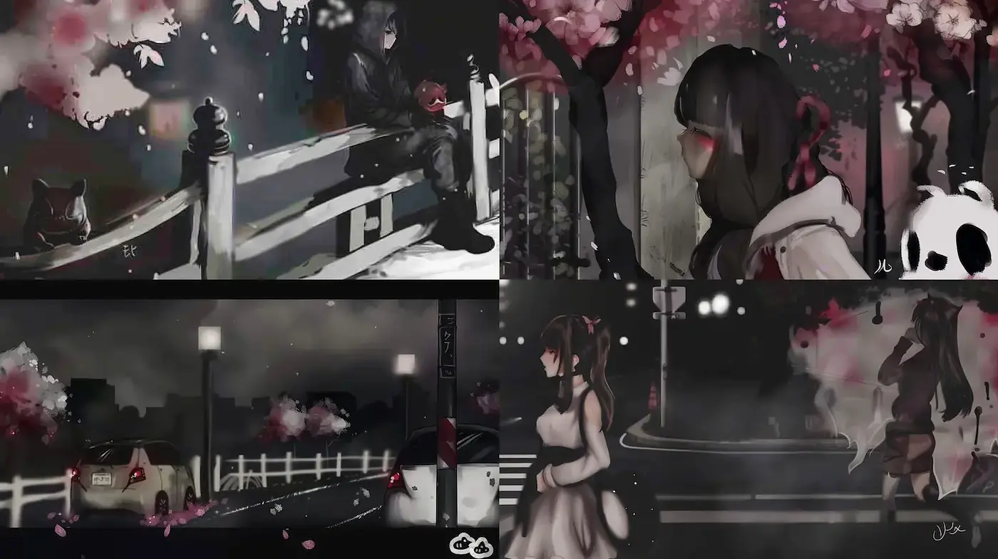 Atmospheric and ethereal urban landscapes with a mysterious undertone - Midjourney sref style