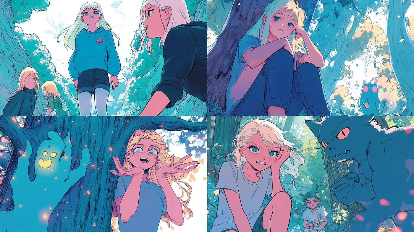 Ethereal Anime-Inspired Landscape with a Soft Pastel Palette - Midjourney sref style