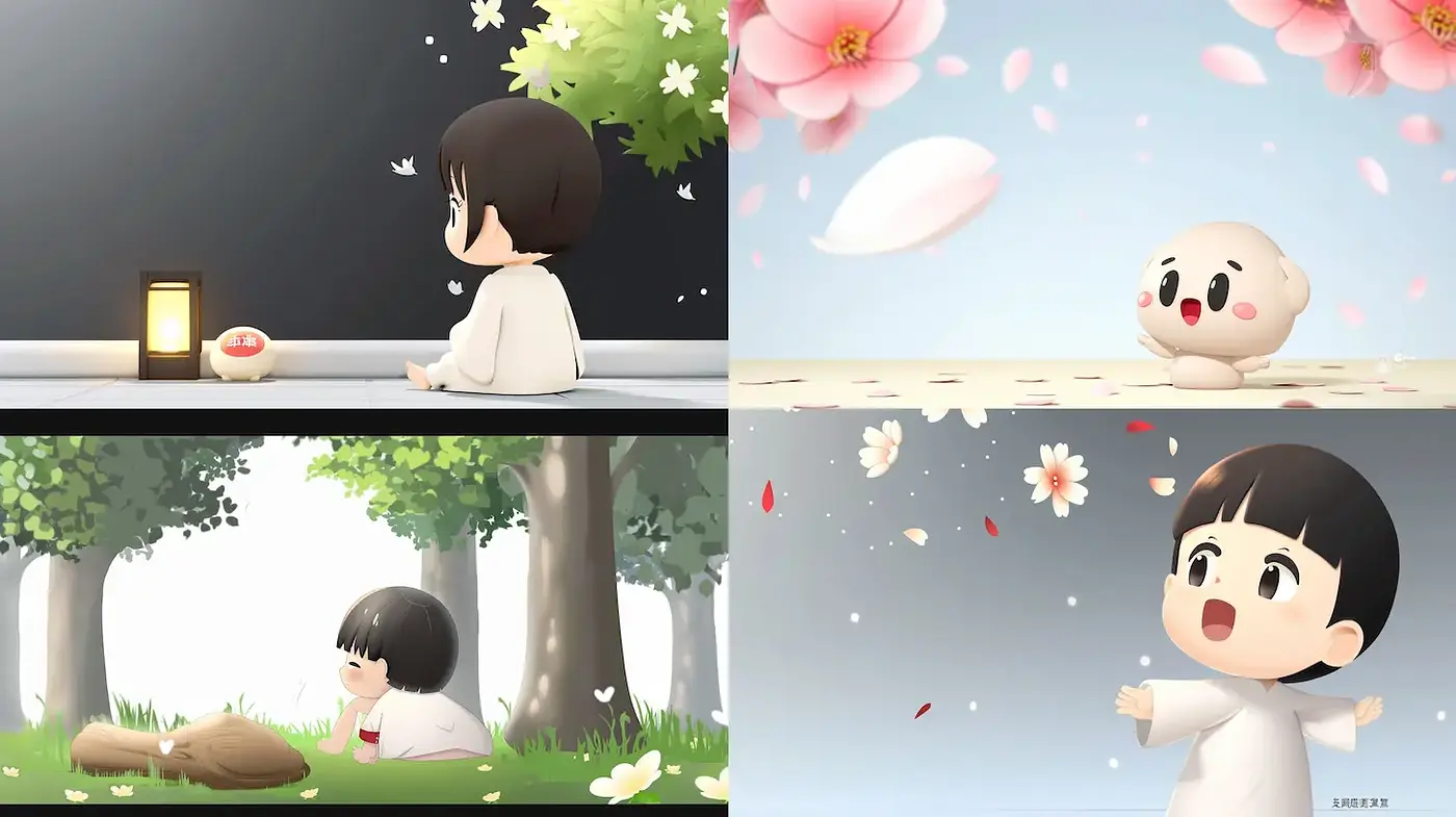 Charming and Whimsical Illustrations with a Dreamy Quality - Midjourney sref style