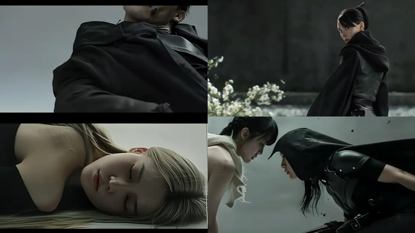 Monochrome Elegance with Ethereal Cinematic Overtones - Midjourney sref style