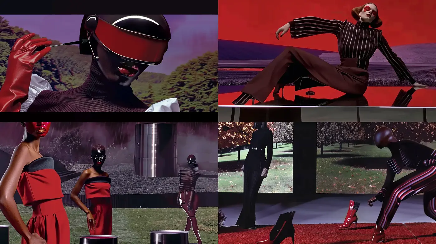 Futuristic Elegance with Surrealist Tones - Midjourney sref style