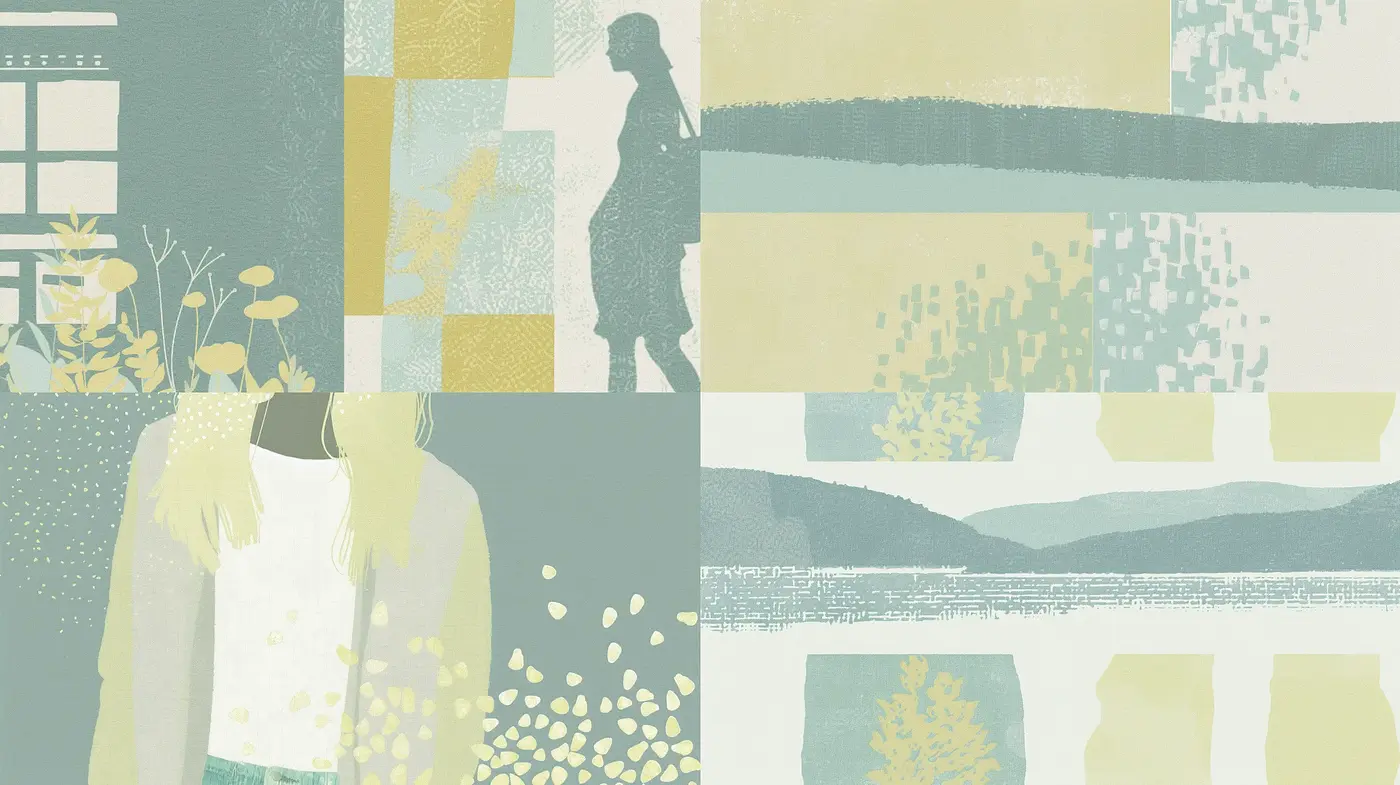 Serene Pastel Harmony: A Visual Meditation in Subdued Tones - Midjourney sref style