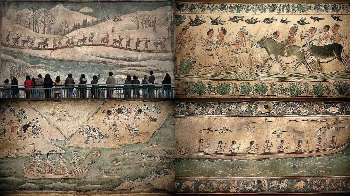 Artistic Representation of Historical Themes with Rich Visual Textures - Midjourney sref style