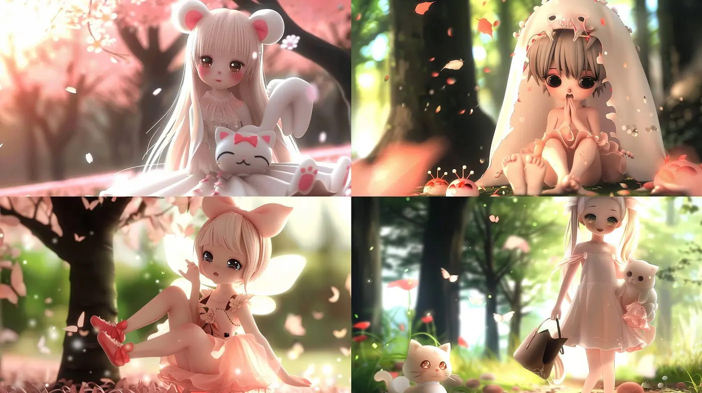 Ethereal Anime Dreamscape: A Pastel Symphony of Blissful Elegance - Midjourney sref style