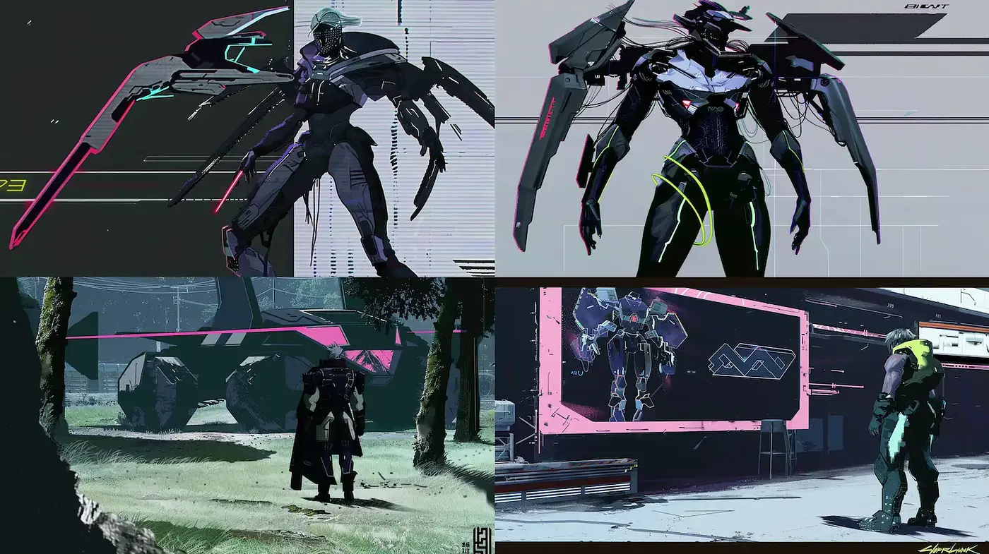 Futuristic and Dynamic Visuals with a Sci-Fi Aesthetic - Midjourney sref style