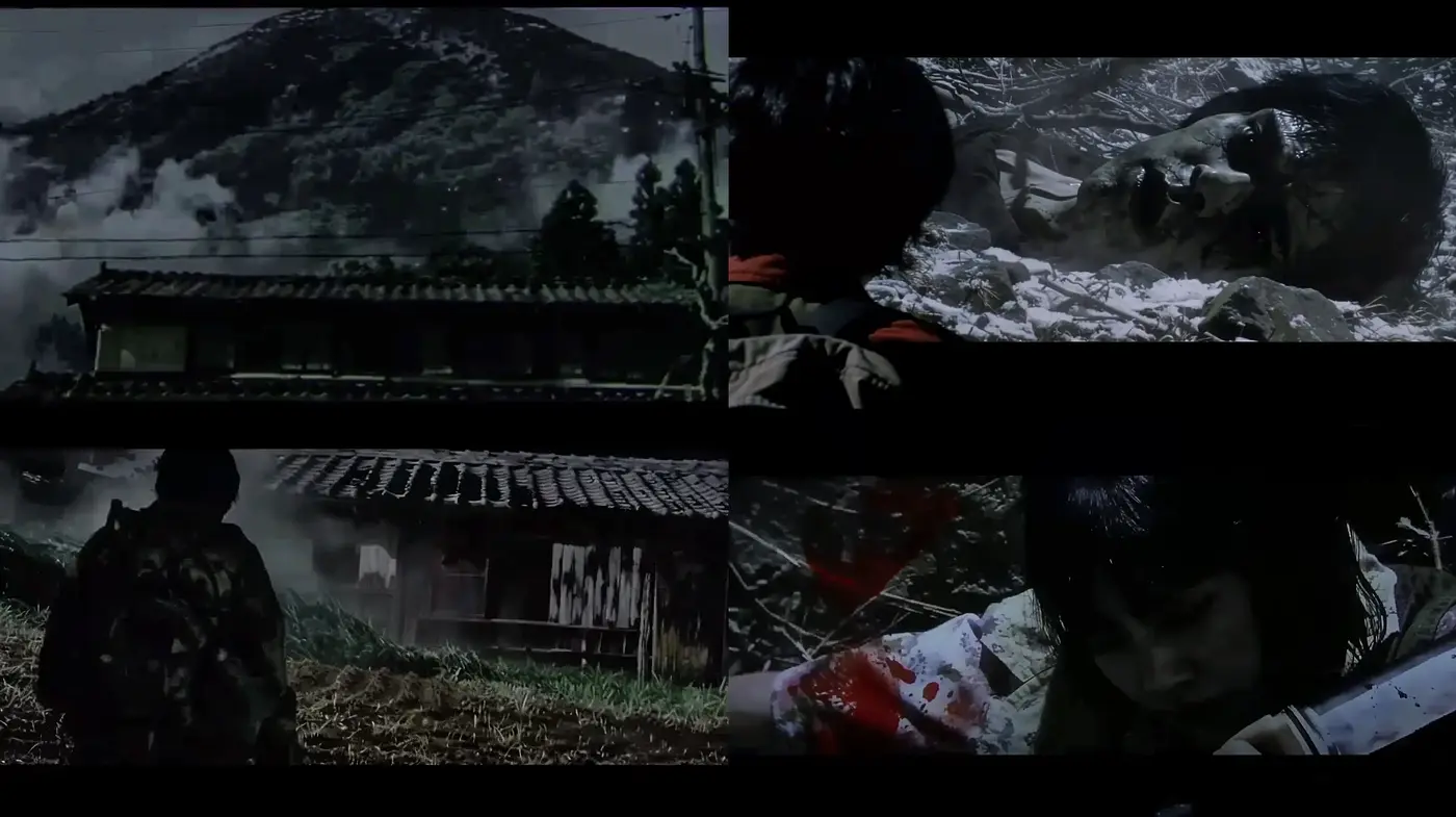 Shadowed Cinematic Frames with a Sombre Palette - Midjourney sref style