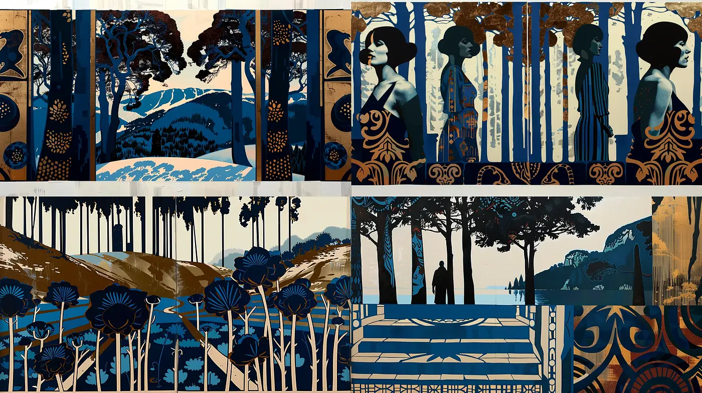 Harmonious Ukiyo-e Inspired Serenity Scenes - Midjourney sref style