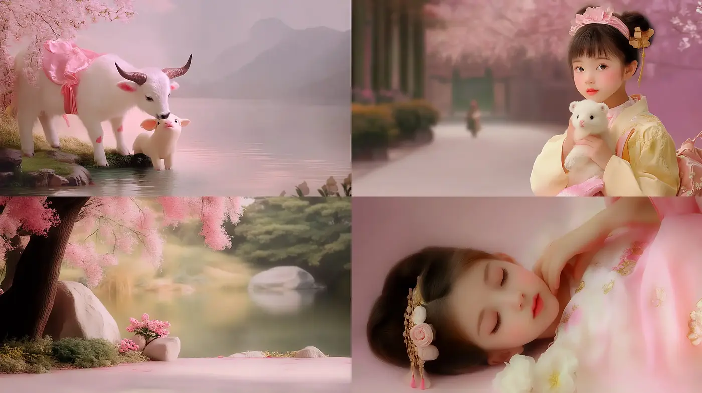 Ethereal Serenity: A Pastel Dream of Romantic East Asian Elegance - Midjourney sref style