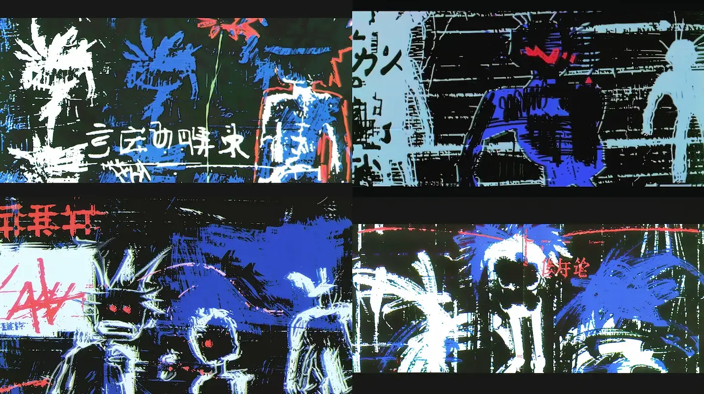 Urban Neo-Expressionist Vibes with Vibrant Contrasts - Midjourney sref style