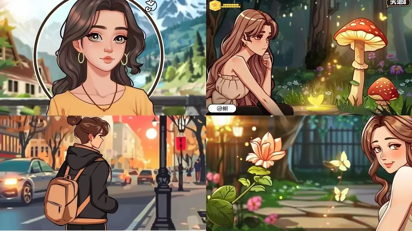 Whimsical Illustrative Style with a Touch of Fantasy - Midjourney sref style