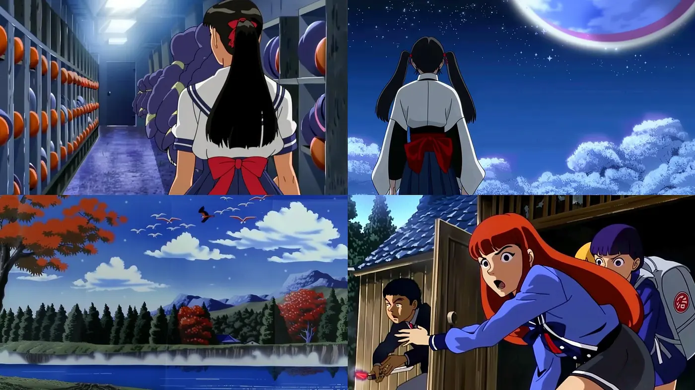 Ethereal Twilight: A Cinematic Dance of Anime and Nature - Midjourney sref style