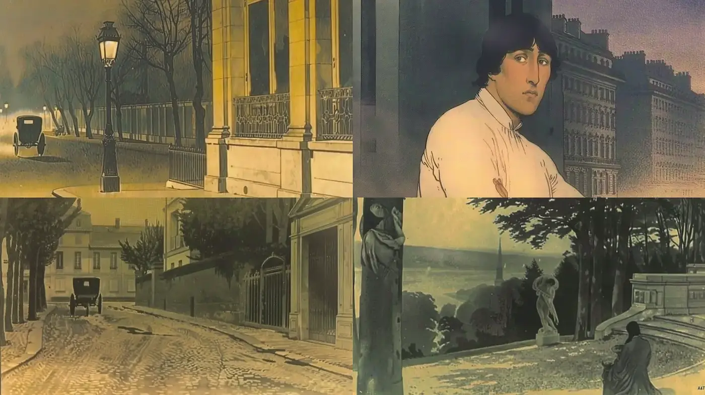 Exploration of Atmospheric Vintage Scenes with a Hint of Romanticism - Midjourney sref style