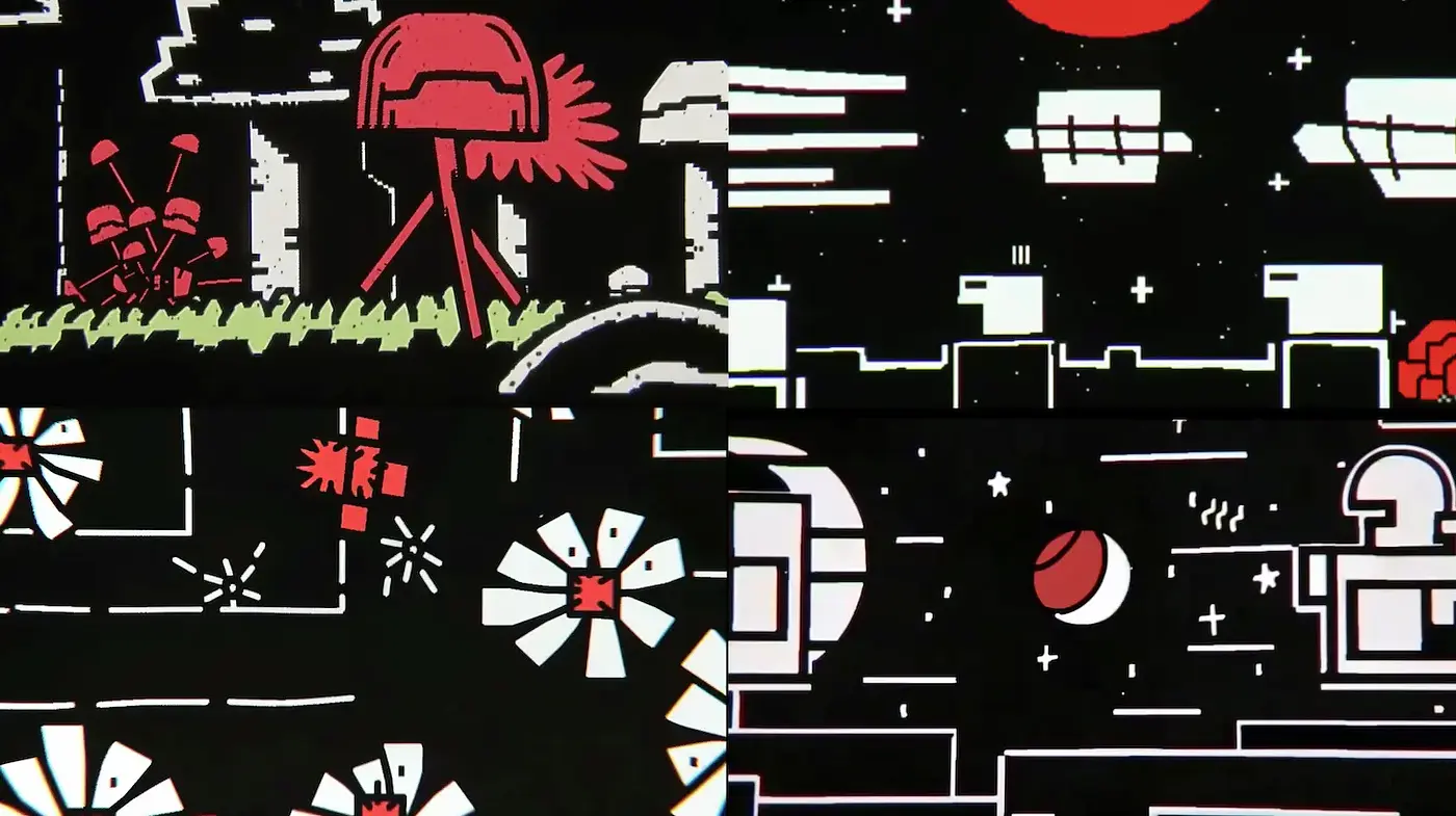 Whimsical and Bold Graphic Style with Retro Influences - Midjourney sref style