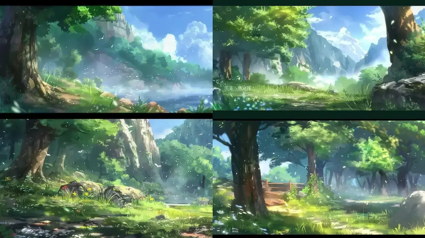Lush Enchanted Landscapes with Ethereal Atmosphere - Midjourney sref style