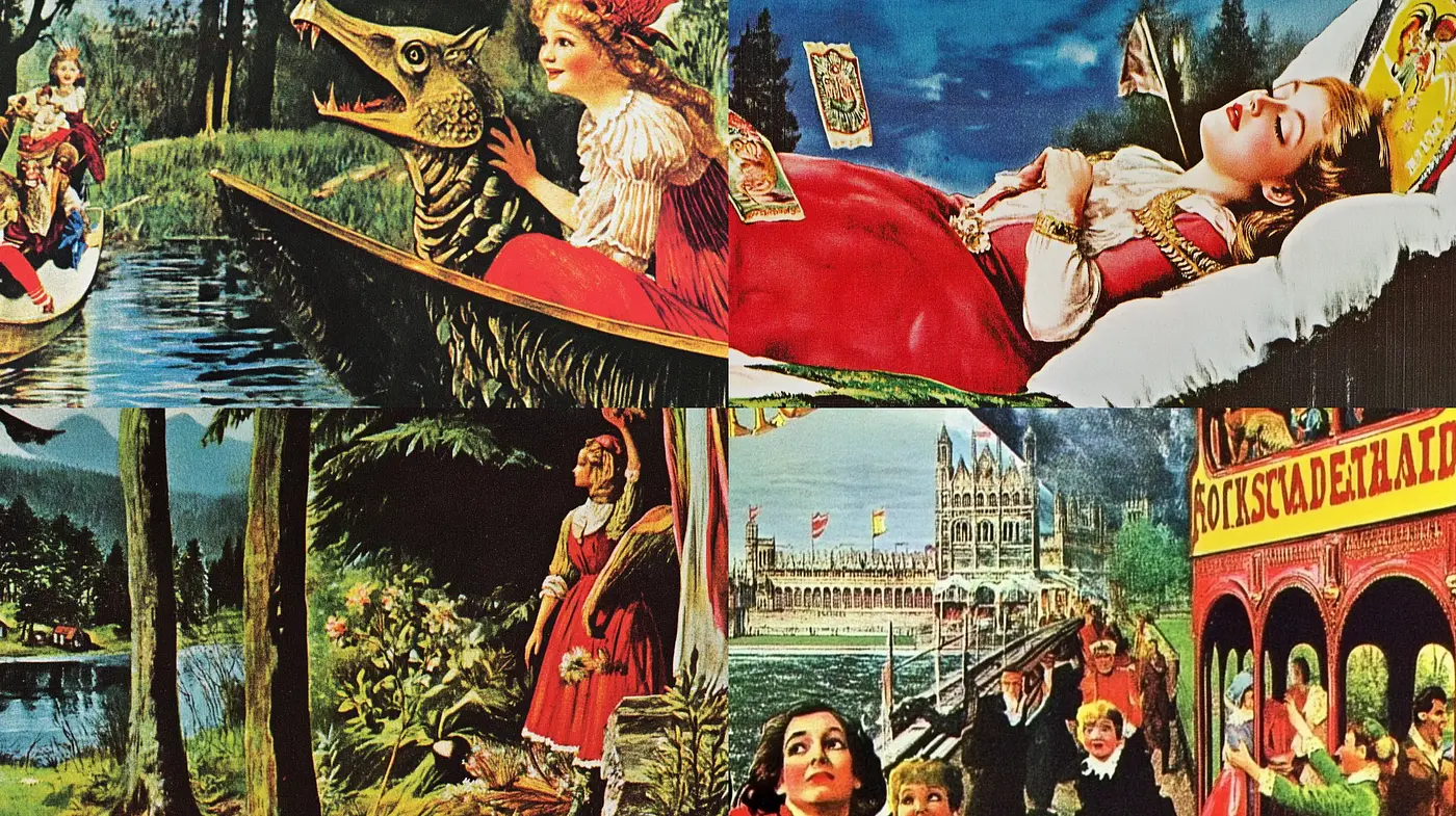 Enchanted Nostalgia: A Homage to Vintage Storybook Illustrations - Midjourney sref style