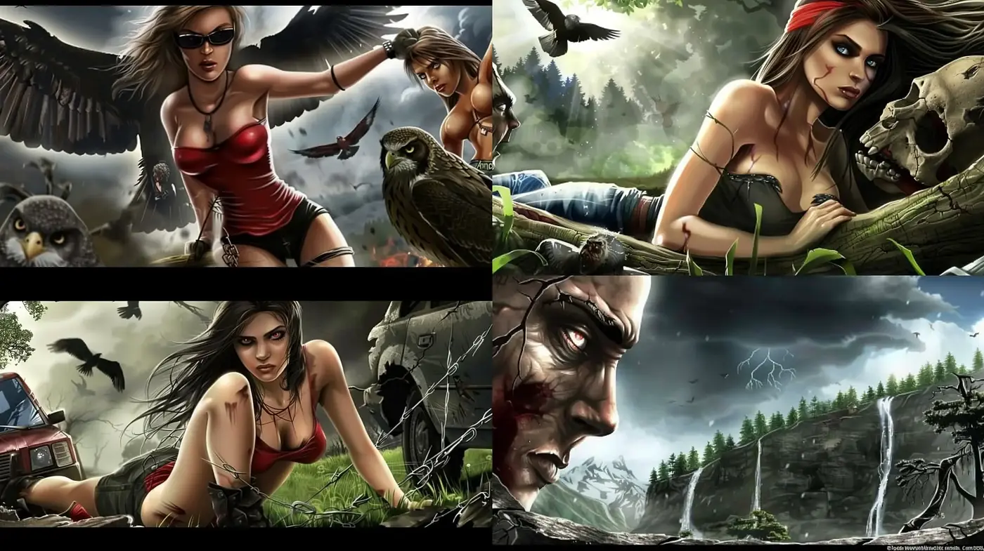 Intense Dynamic Realism with a Graphic Novel Flair - Midjourney sref style