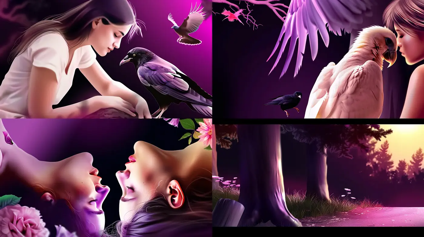 Luminous Twilight Hues with Dreamlike Imagery - Midjourney sref style