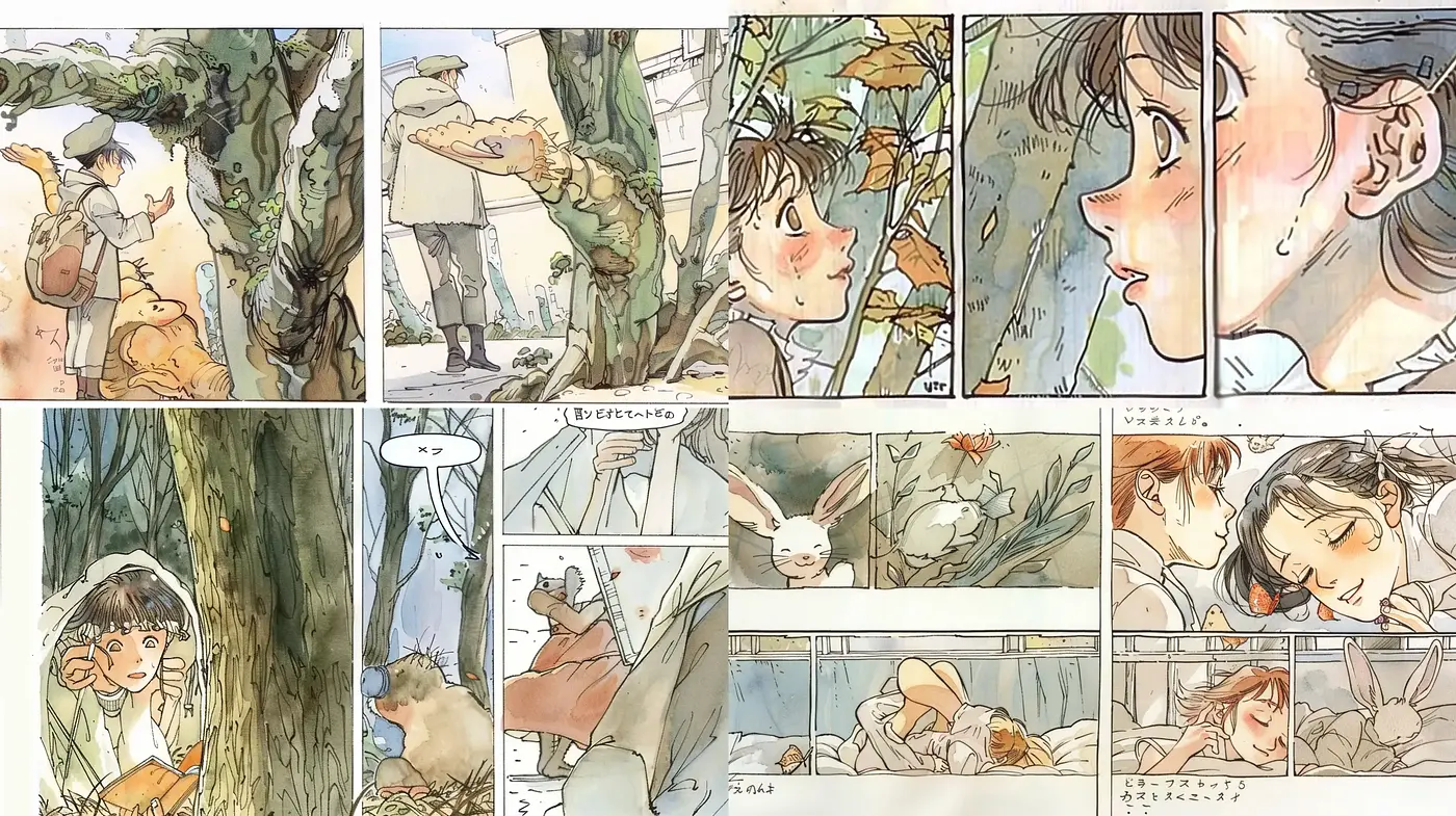 Whimsical Watercolor Tales: A Serene and Pastoral Storybook Journey - Midjourney sref style