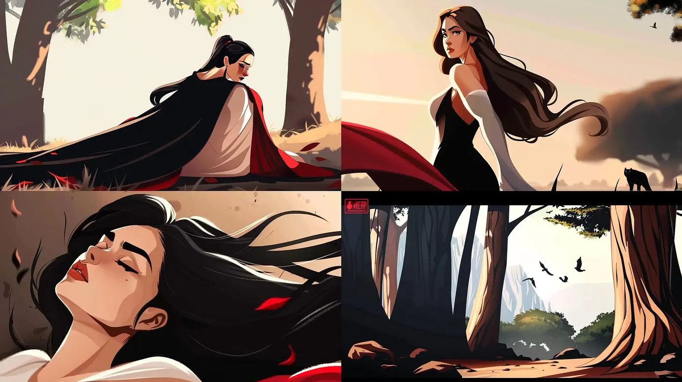 Elegance of Stylized Comic Book Illustration with Warm and Soft Tones - Midjourney sref style