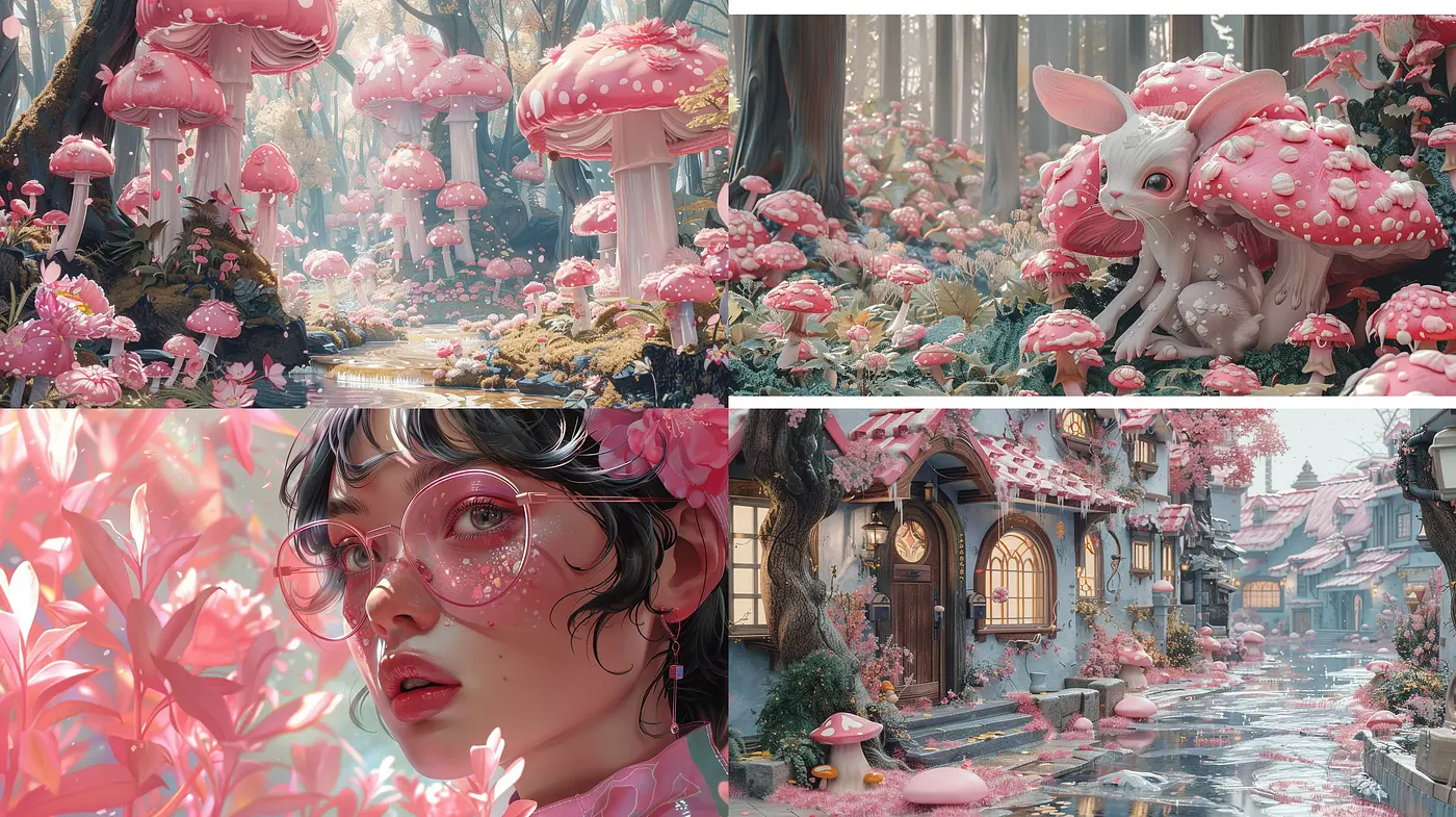 Whimsical Pastel Dreamscape: The Fusion of Surrealism and Digital Artistry - Midjourney sref style
