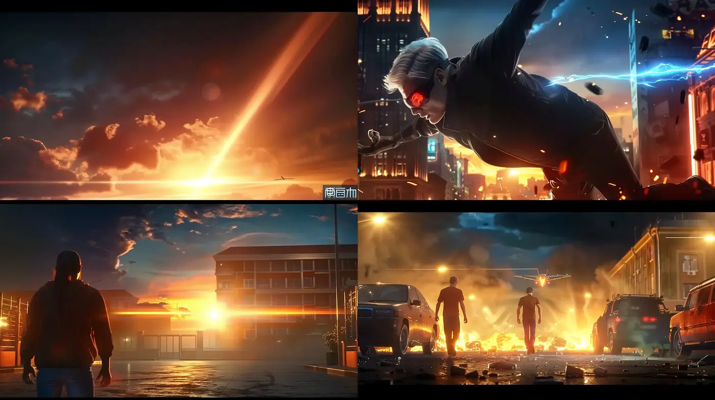Cinematic Apocalyptic Dawn: A Fusion of Digital Realism and Sci-Fi Ambiance - Midjourney sref style