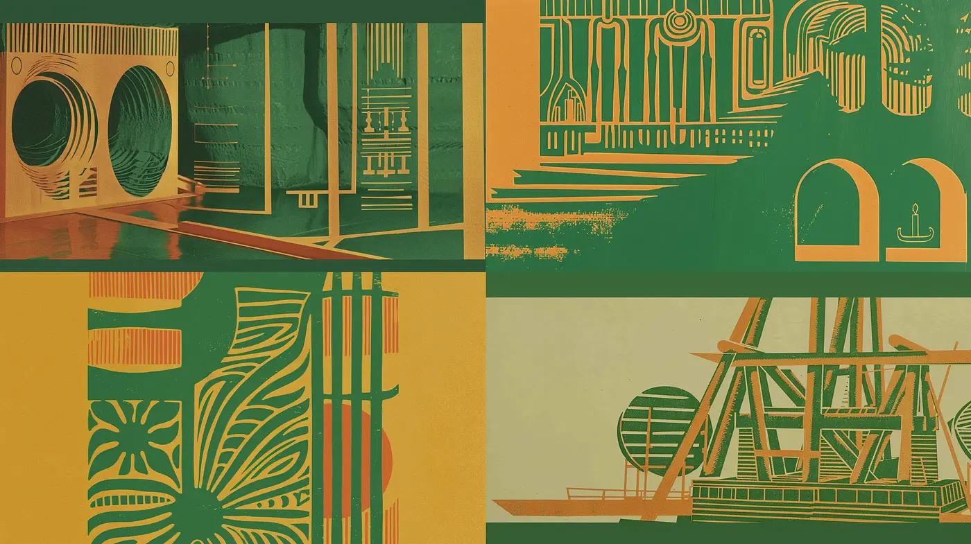 Futuristic Mid-Century Modern Fusion with a Twist of Retro-Futurism - Midjourney sref style