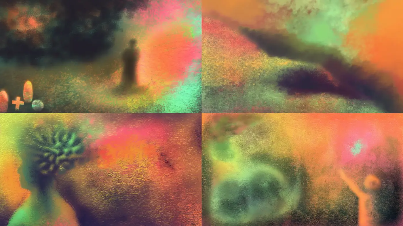 Ethereal Dreamscape Fusion with a Hint of Post-Impressionism - Midjourney sref style