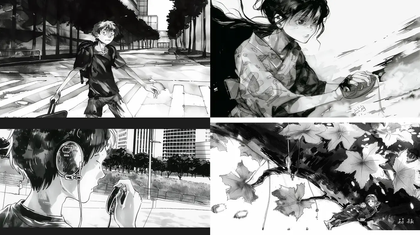 Dynamic Urban Scenes with a Touch of Melancholic Realism - Midjourney sref style