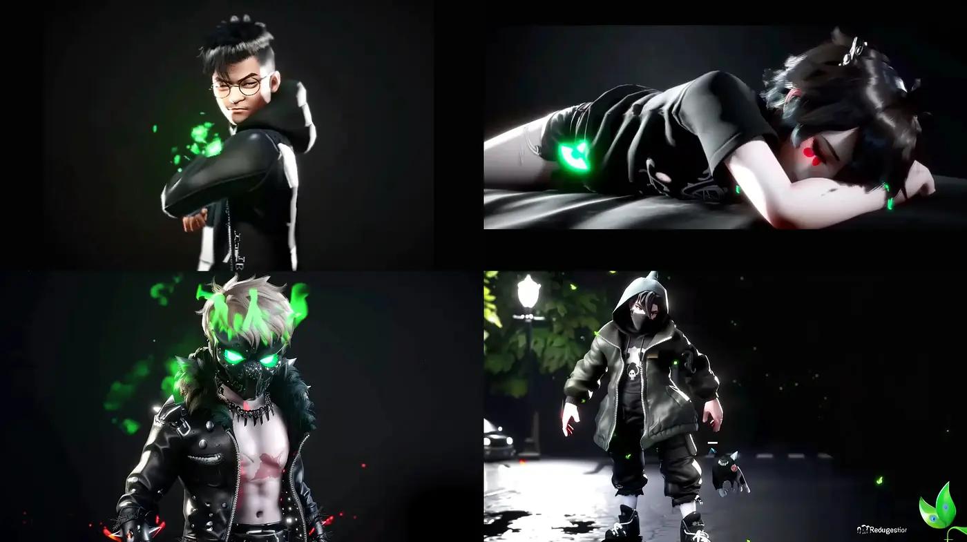 Neo-Cyberpunk Aesthetic With Luminous Accents - Midjourney sref style