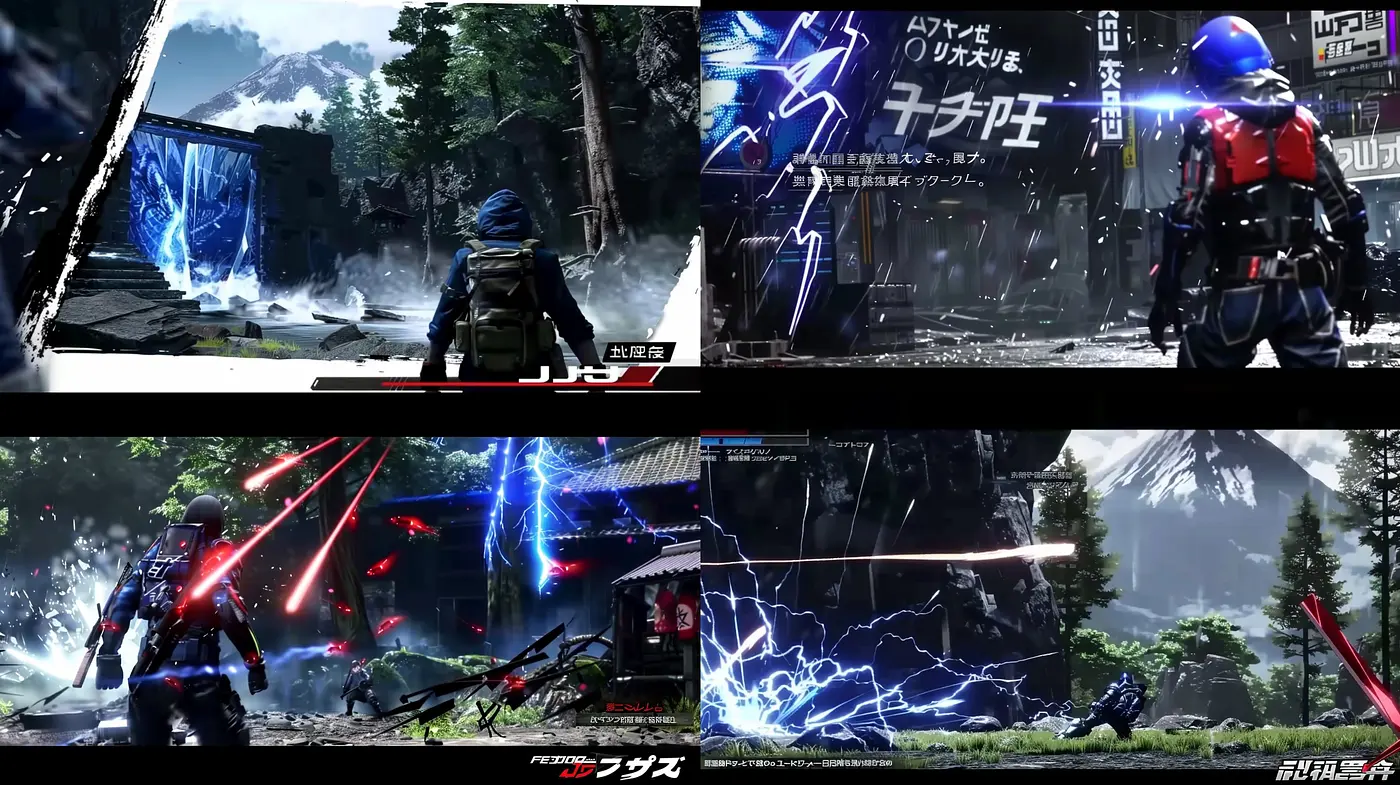 Dynamic Sci-fi Action Synthesis with Electric Chromatic Overtones - Midjourney sref style