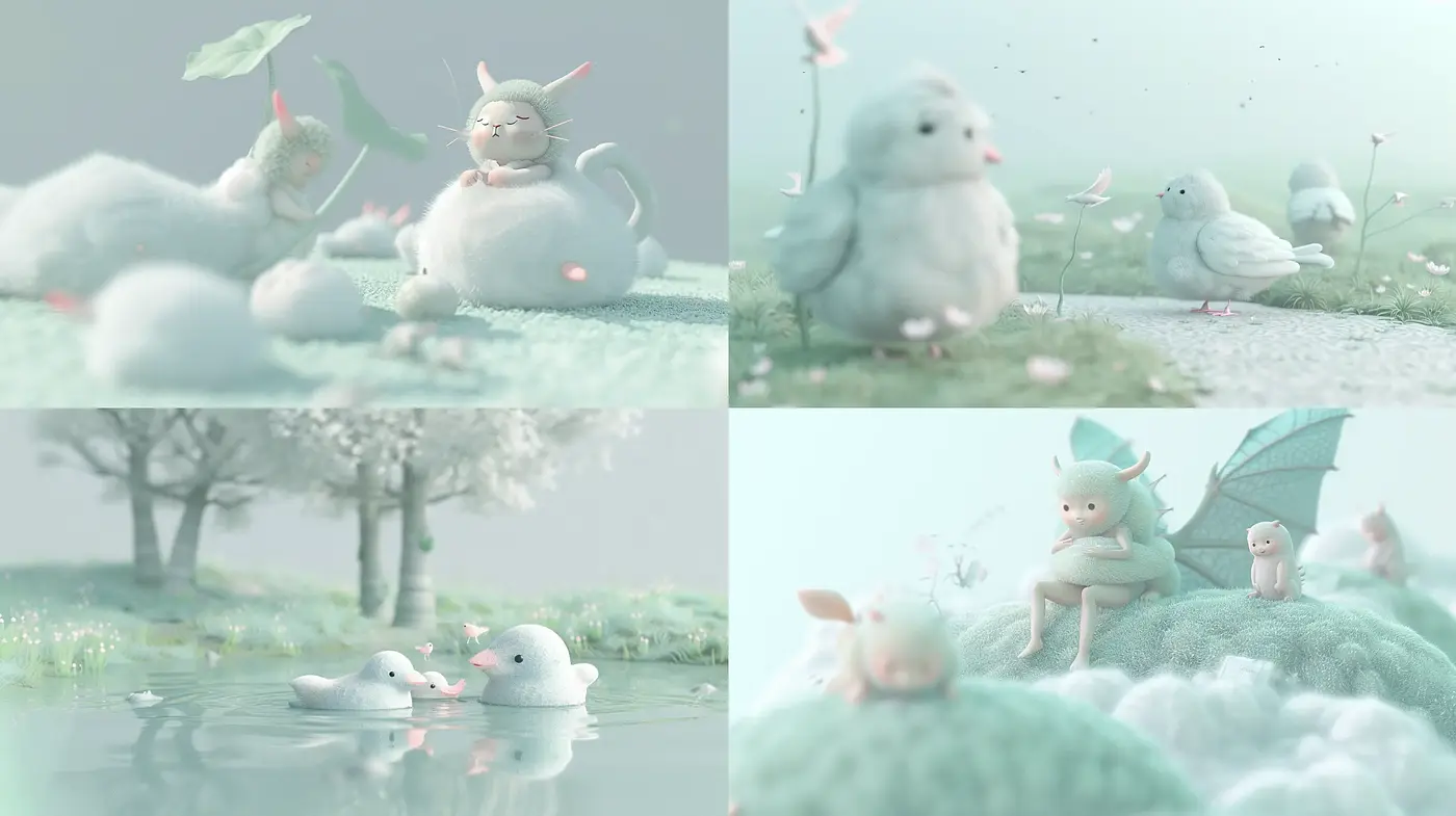 Enchanted Pastel Dreamscapes with a Whimsical Touch - Midjourney sref style